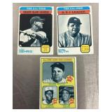 3 Vintage baseball cards