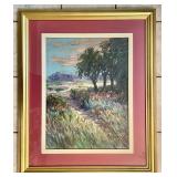 Framed original pastel by Sandi Dahl 30x36