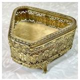 Brass jewelry casket