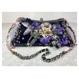 Mary Frances embellished black hand bag