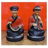 Alexander Backer Co. chalkware Asian figures