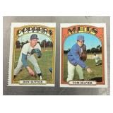 2 1972 baseball cards