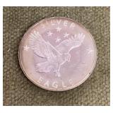 1/2 troy oz .999 silver round