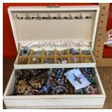 Jewelry box with costume jewelry