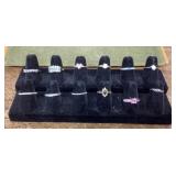 12 costume jewelry rings