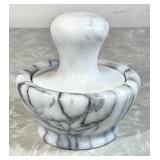 Marble mortar and pestle