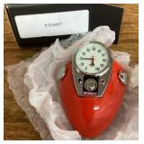Motorcycle gas tank clock