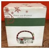 Fitz and Floyd snowman basket