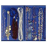 10 costume jewelry long necklaces