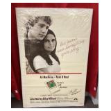 Signed Love Story movie poster 27x41
