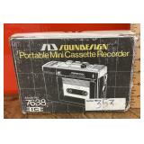 Soundesign portable mini cassette recorder