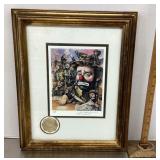 Signed Artist Proof Emmett Kelly print with COA
