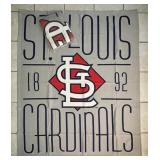 2 NEW STL Cardinals stadium sweatshirt blankets