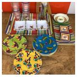 Plastic fiesta party ware
