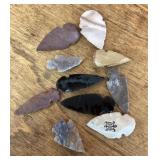 10 arrowheads