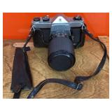 Pentax camera with zoom lens