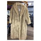 Full length fur coat