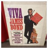 Viva James Bond movie poster 24x31