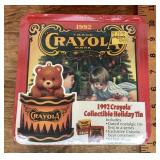 Collectible Crayola holiday tin