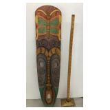 Signed carved Honduran mask