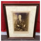 Signed Herbert Hoover photo 13x16