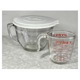 8-cup Pampered Chef & 2-cup Pyrex measure