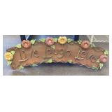 Metal Live, Laugh, Love wall decor 14x43
