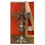 Brass figural candle holder