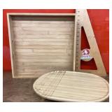 Bamboo tray set