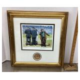 Signed Emmett Kelly print with COA