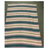 Southwestern woven throw blanket 75 x 53"