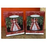 2 Hallmark Holiday Barbie ornaments