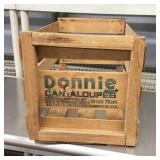 Donnie Cantaloupes wood produce crate