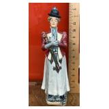 German majolica figural decanter