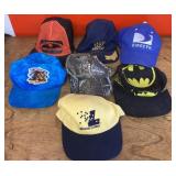 Collection of baseball caps