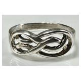 Sterling silver Celtic knot ring