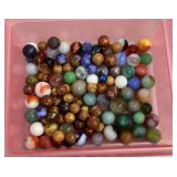 Group of old marbles