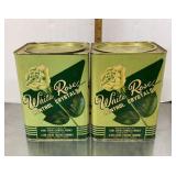 Vintage White Rose Menthol Crystals tins