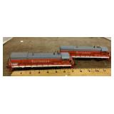 2 HO scale Burlington locomotives 153