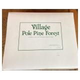 Christmas Village Pine Forest porcelain trees