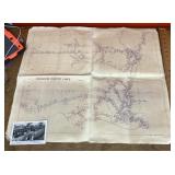 Missouri Pacific map with postcard