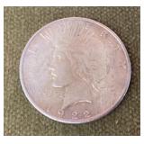 1922 S Peace dollar