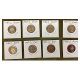 8 proof quarters 1980s S