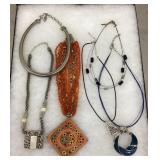 6 costume jewelry necklaces