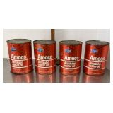 4 sealed cans of Amoco oil