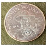 John Wayne 1 troy oz. fine silver round