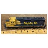 HO scale Santa Fe engine 3811