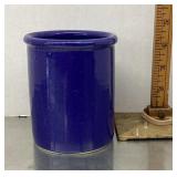 Blue Birkerod Pottery utensil container