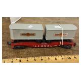 Lionel flatcar with trailers 6430