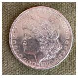 1900 Morgan silver dollar